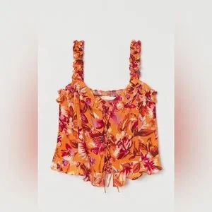 Orange skirt and top co-ord set from H&M